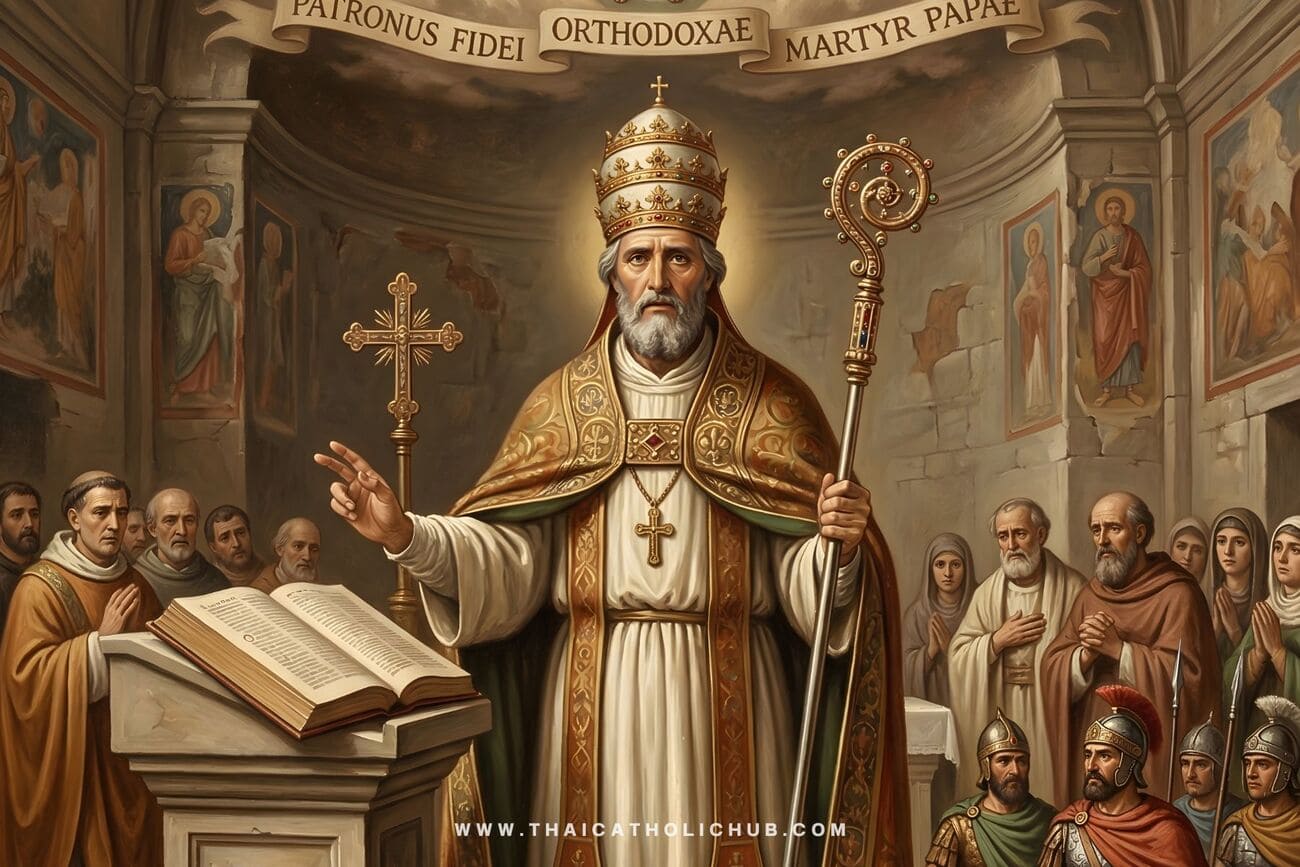 นักบุญมาร์ตินที่ 1 พระสันตะปาปาและมรณสักขี St. Martin I Pope and Martyr - TC Hub