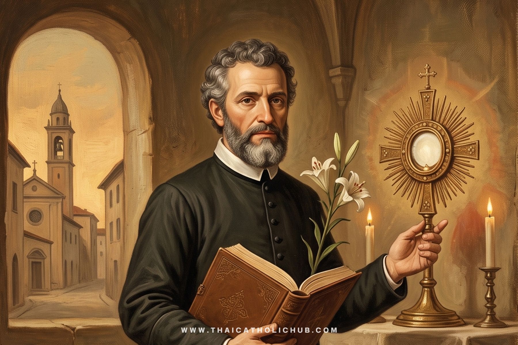 นักบุญแอนโทนี แมรี ซัคคาร์เรีย (St. Anthony Mary Zaccaria) ชูรัศมีศีลมหาสนิท - TC Hub