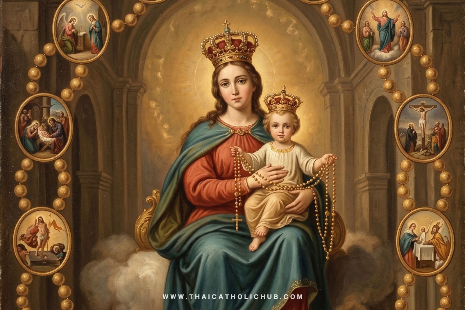 7 ตุลาคม วันระลึกถึงแม่พระแห่งลูกประคำ (Our Lady of the Rosary) อาวุธฝ่ายจิตวิญญาณแห่งความรักและชัยชนะเหนือความมืดมิด