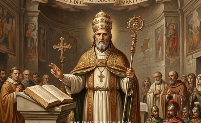 นักบุญมาร์ตินที่ 1 พระสันตะปาปาและมรณสักขี St. Martin I Pope and Martyr - TC Hub