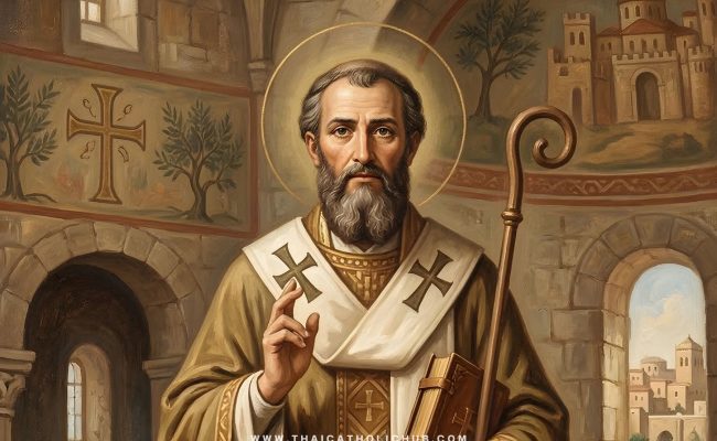 นักบุญซีริล แห่งเยรูซาเลม พระสังฆราชผู้ยืนหยัดปกป้องความเชื่อและประพันธ์บทสอนคำสอนอันทรงคุณค่า
