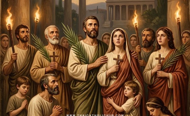 บรรดามรณสักขีกลุ่มแรกของพระศาสนจักรโรม (First Martyrs of the Church of Rome) ท่ามกลางสนามกีฬาโรมันและคบเพลิงมนุษย์ - TC Hub